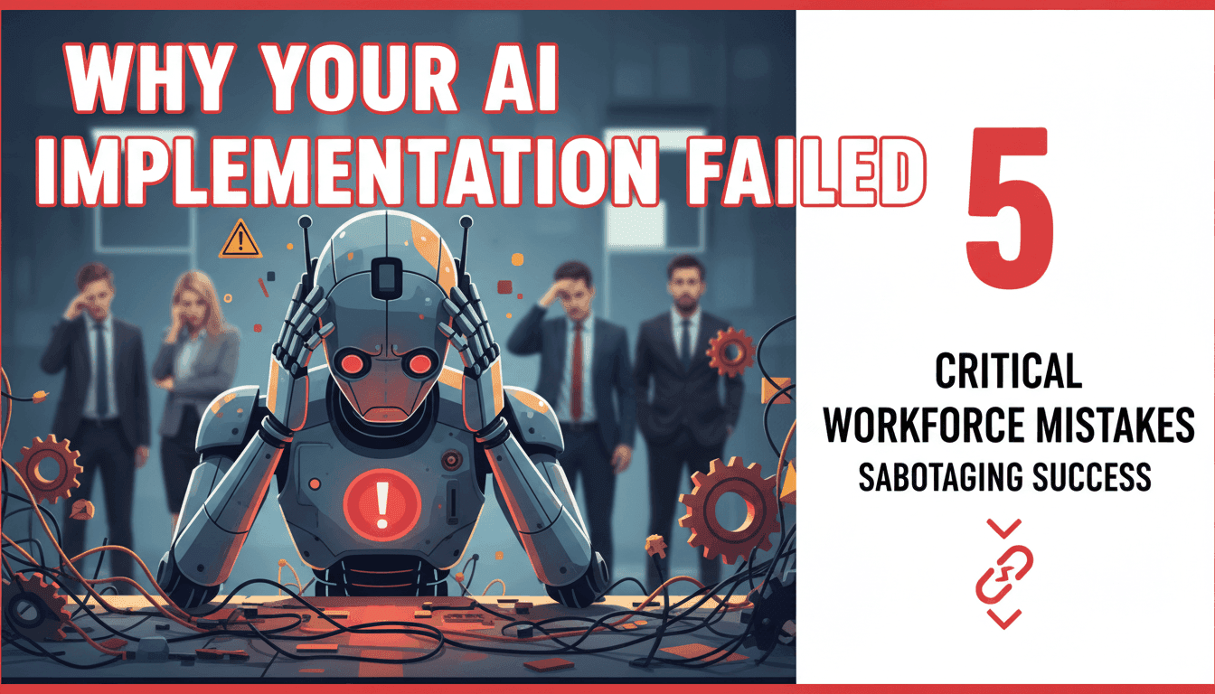 Why Your AI Implementation Failed: 5 Critical Workforce Mistakes Sabotaging Success
