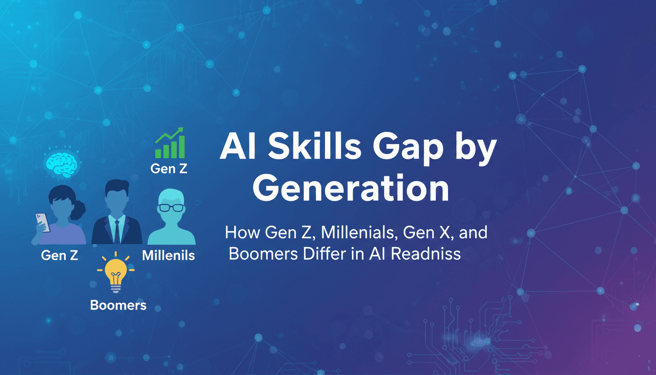 AI Skills Gap by Generation: How Gen Z, Millennials, Gen X, and Boomers Differ in AI Readiness