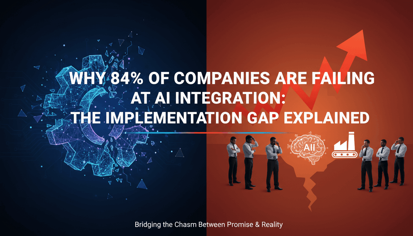 Why 84% of Companies Are Failing at AI Integration: The Implementation Gap Explained