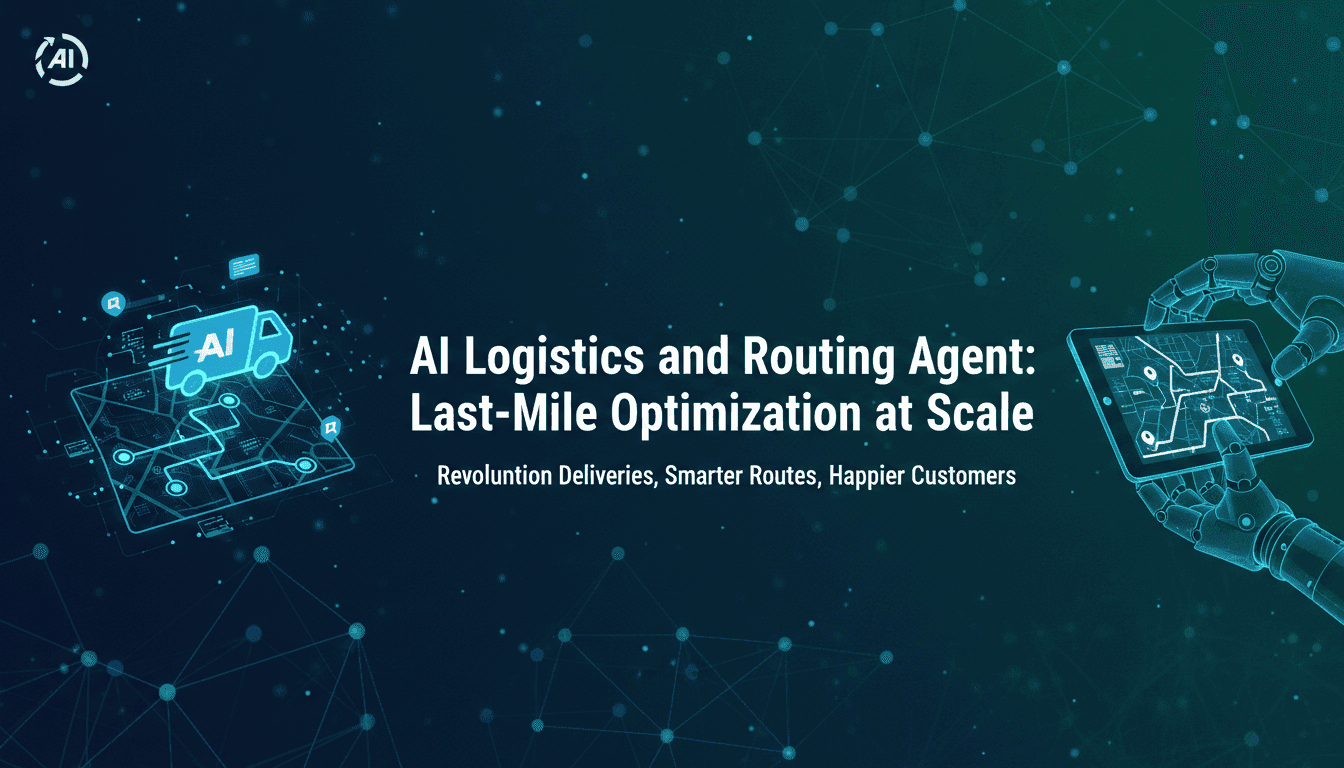 AI Logistics and Routing Agent: Last-Mile Optimization at Scale