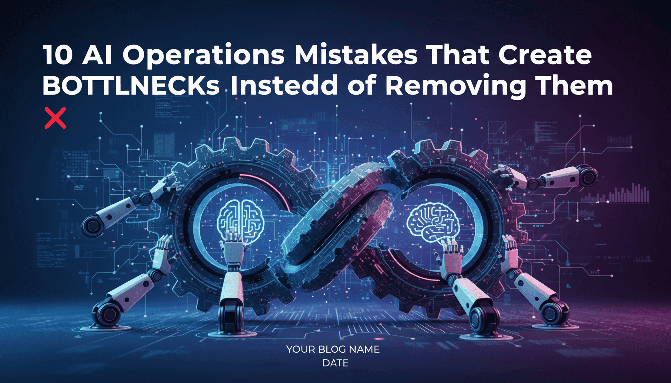 10 AI Operations Mistakes That Create Bottlenecks Instead of Removing Them