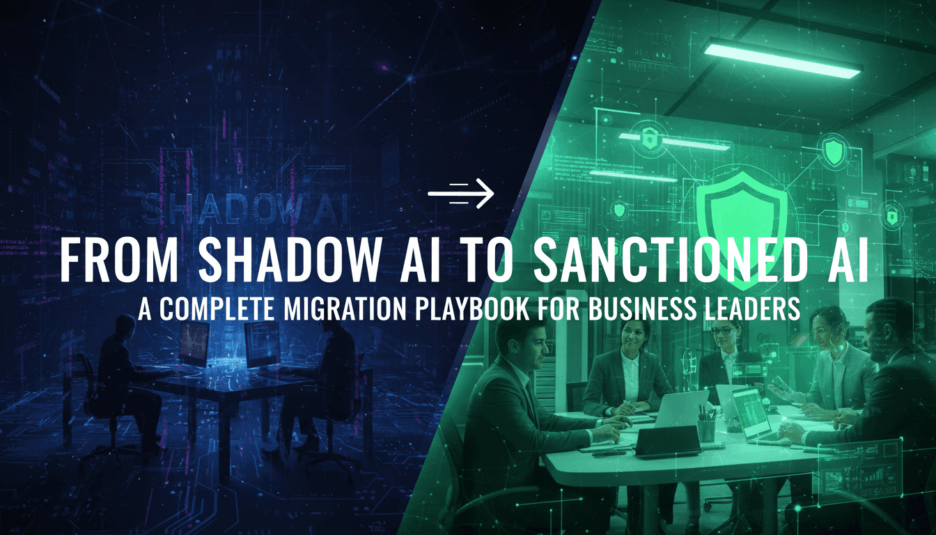 From Shadow AI to Sanctioned AI: A Complete Migration Playbook for Business Leaders