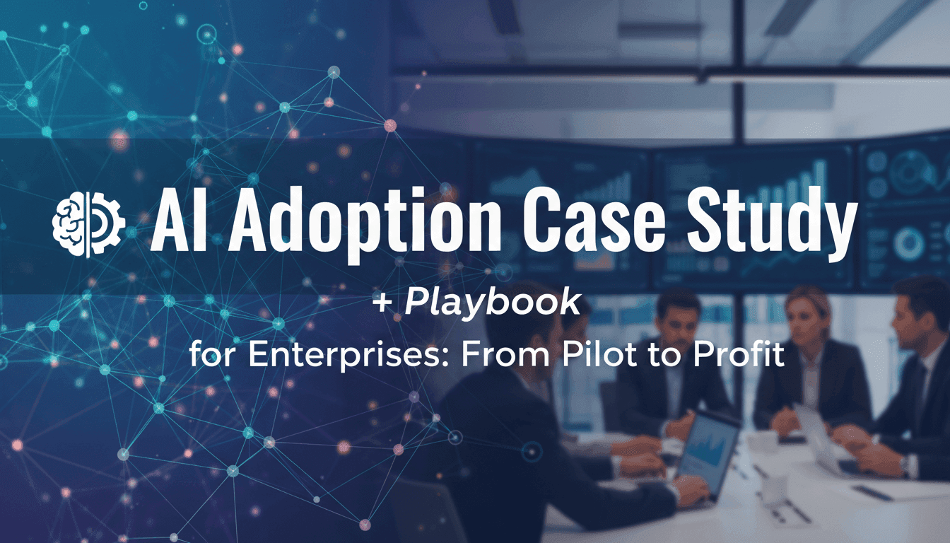 AI Adoption Case Study (+ Playbook) for Enterprises: From Pilot to Profit
