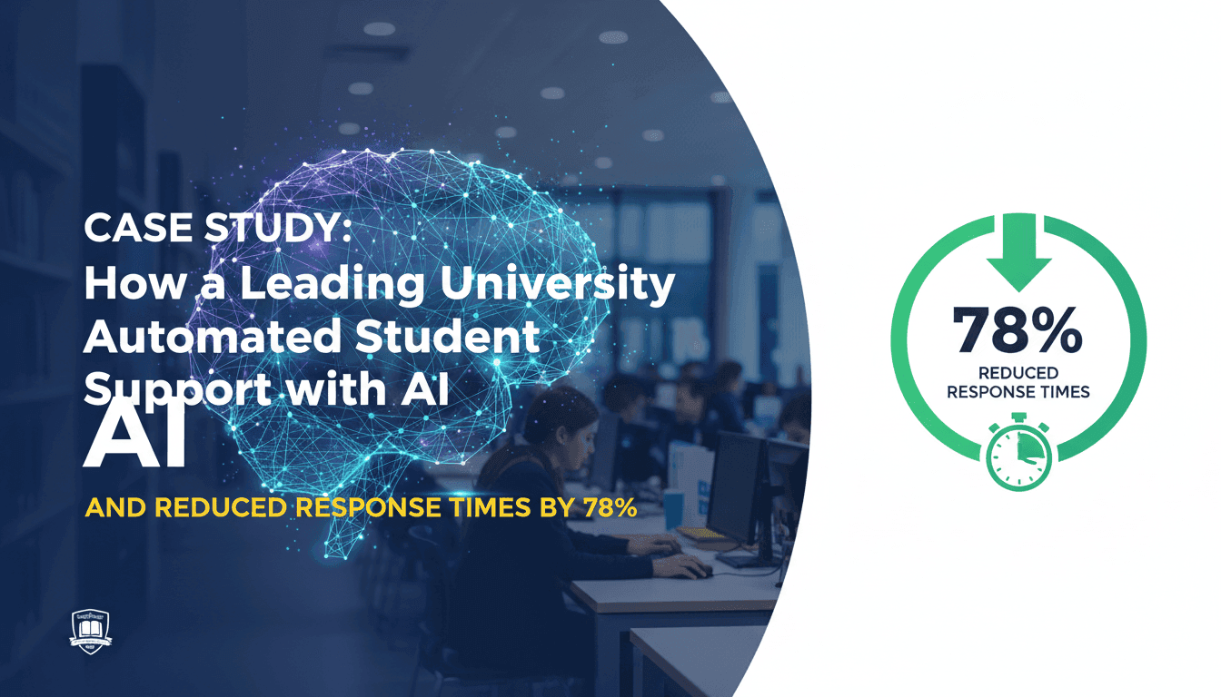 Case Study: How a Leading University Automated Student Support with AI and Reduced Response Times by 78%