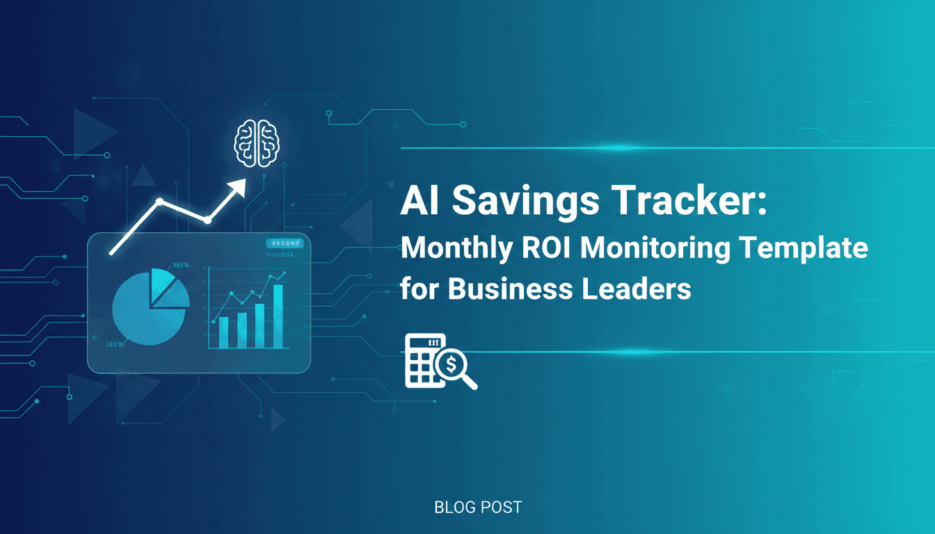 AI Savings Tracker: Monthly ROI Monitoring Template for Business Leaders