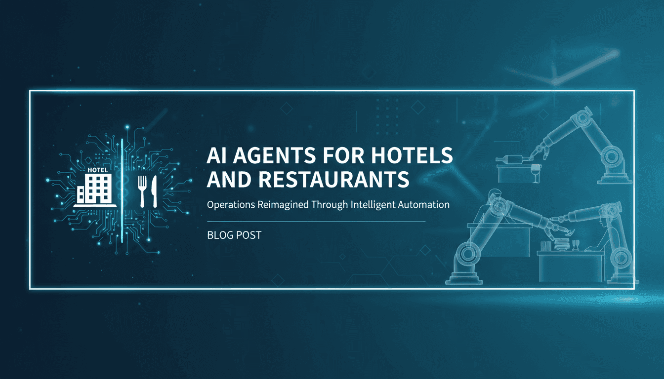 AI Agents for Hotels and Restaurants: Operations Reimagined Through Intelligent Automation