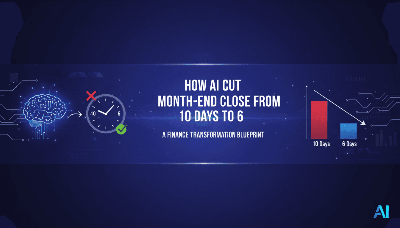 How AI Cut Month-End Close from 10 Days to 6: A Finance Transformation Blueprint