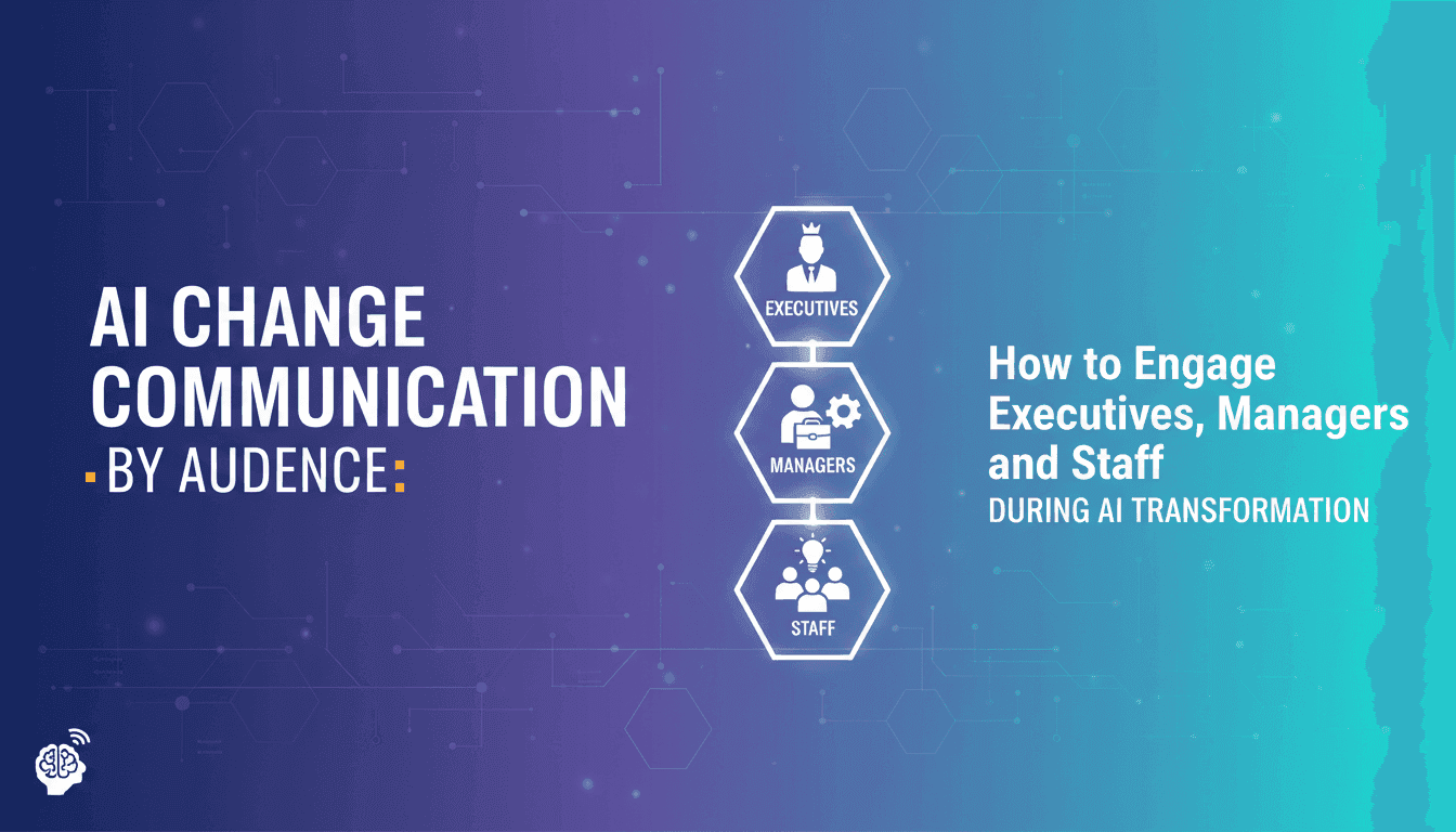 AI Change Communication by Audience: How to Engage Executives, Managers, and Staff During AI Transformation