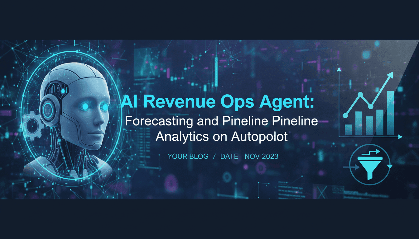AI Revenue Ops Agent: Forecasting and Pipeline Analytics on Autopilot