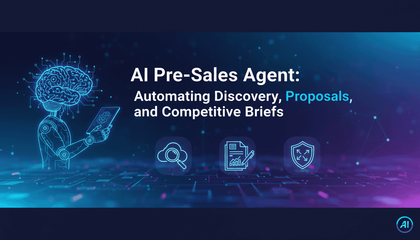 AI Pre-Sales Agent: Automating Discovery, Proposals, and Competitive Briefs