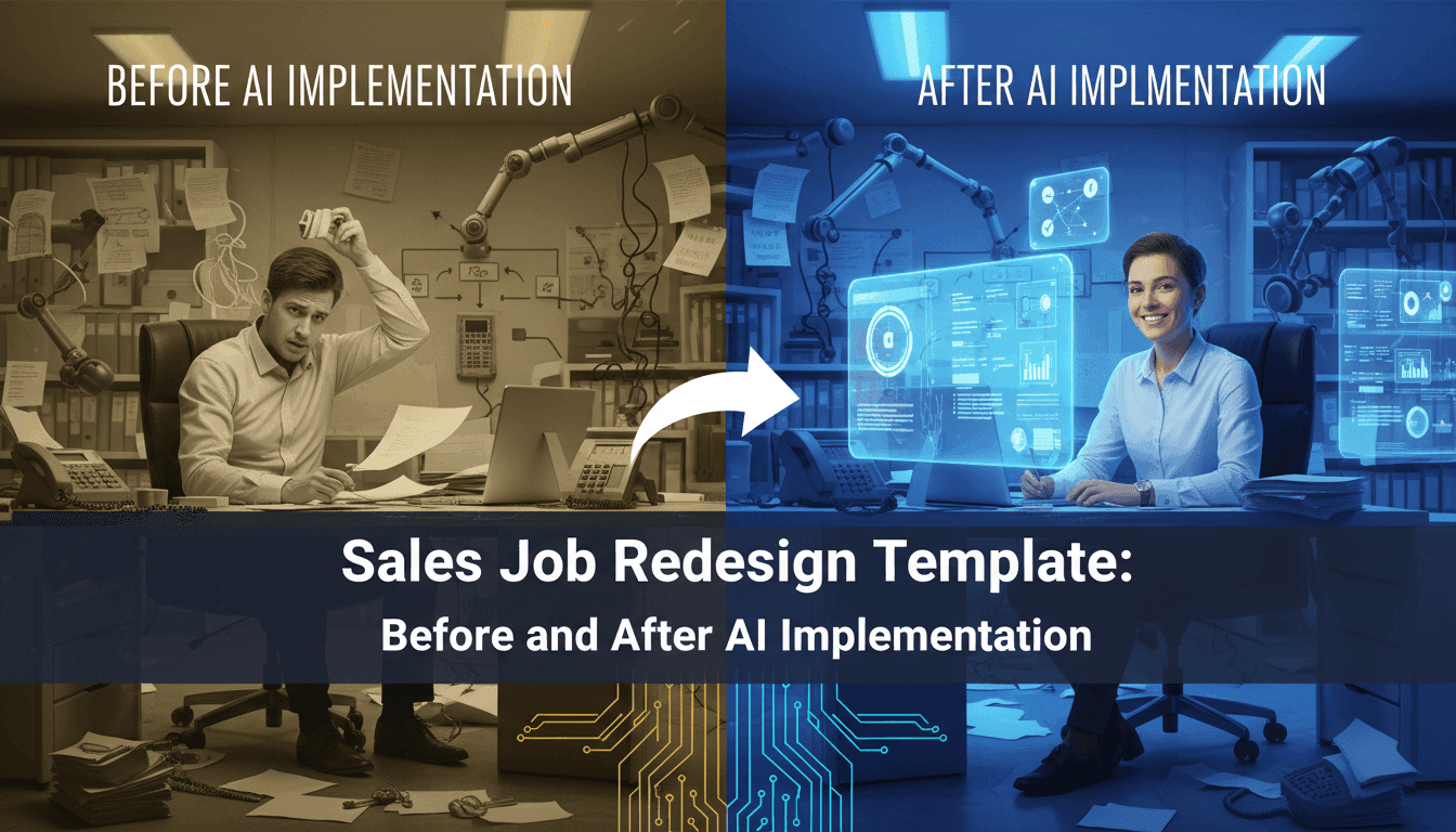 Sales Job Redesign Template: Before and After AI Implementation