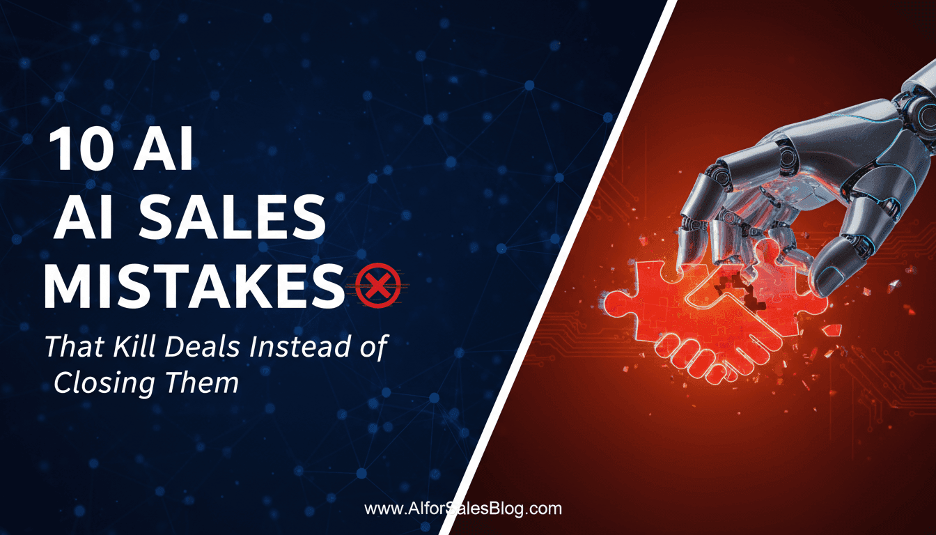 10 AI Sales Mistakes That Kill Deals Instead of Closing Them
