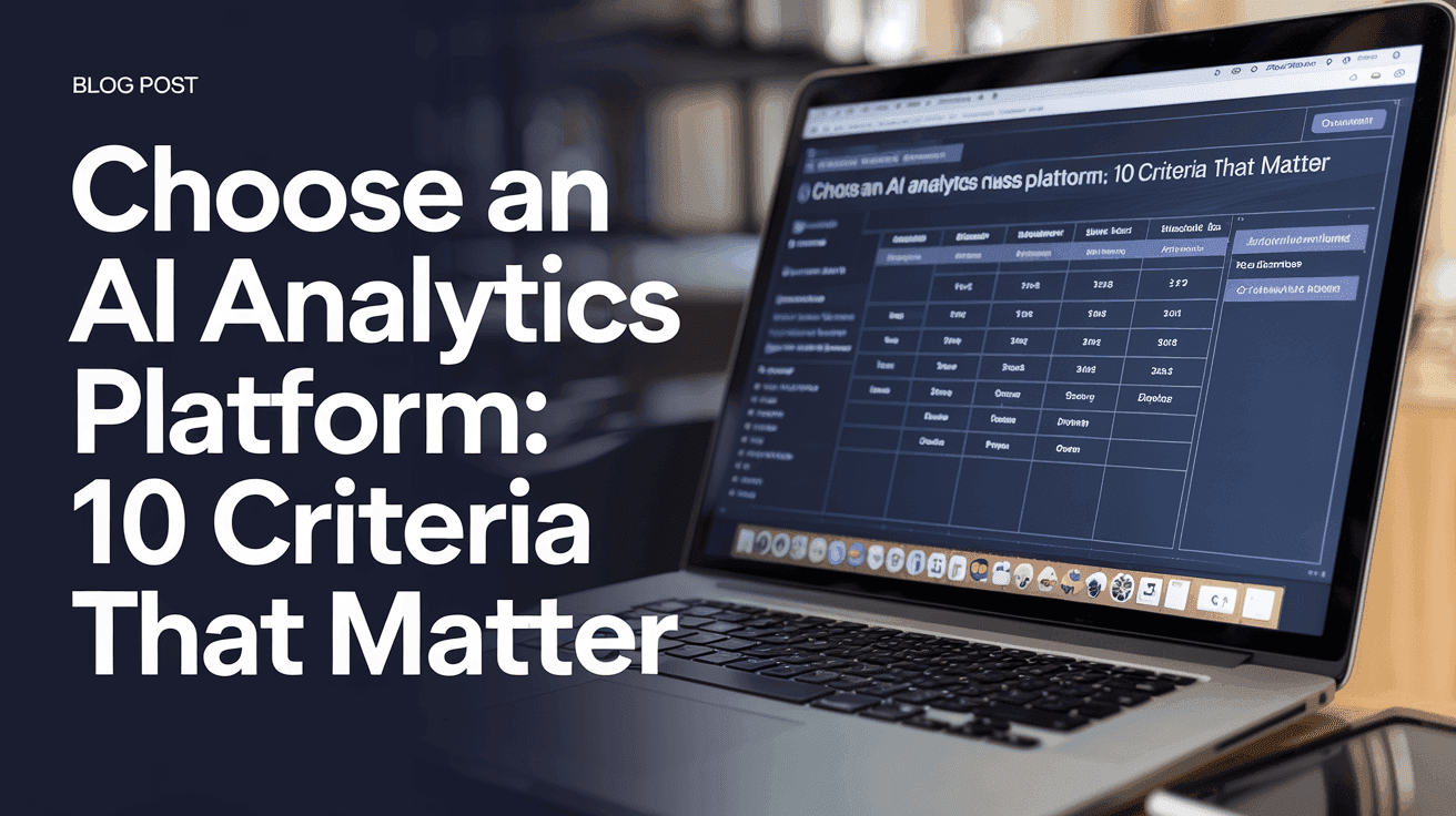 Choose an AI Analytics Platform: 10 Criteria That Matter
