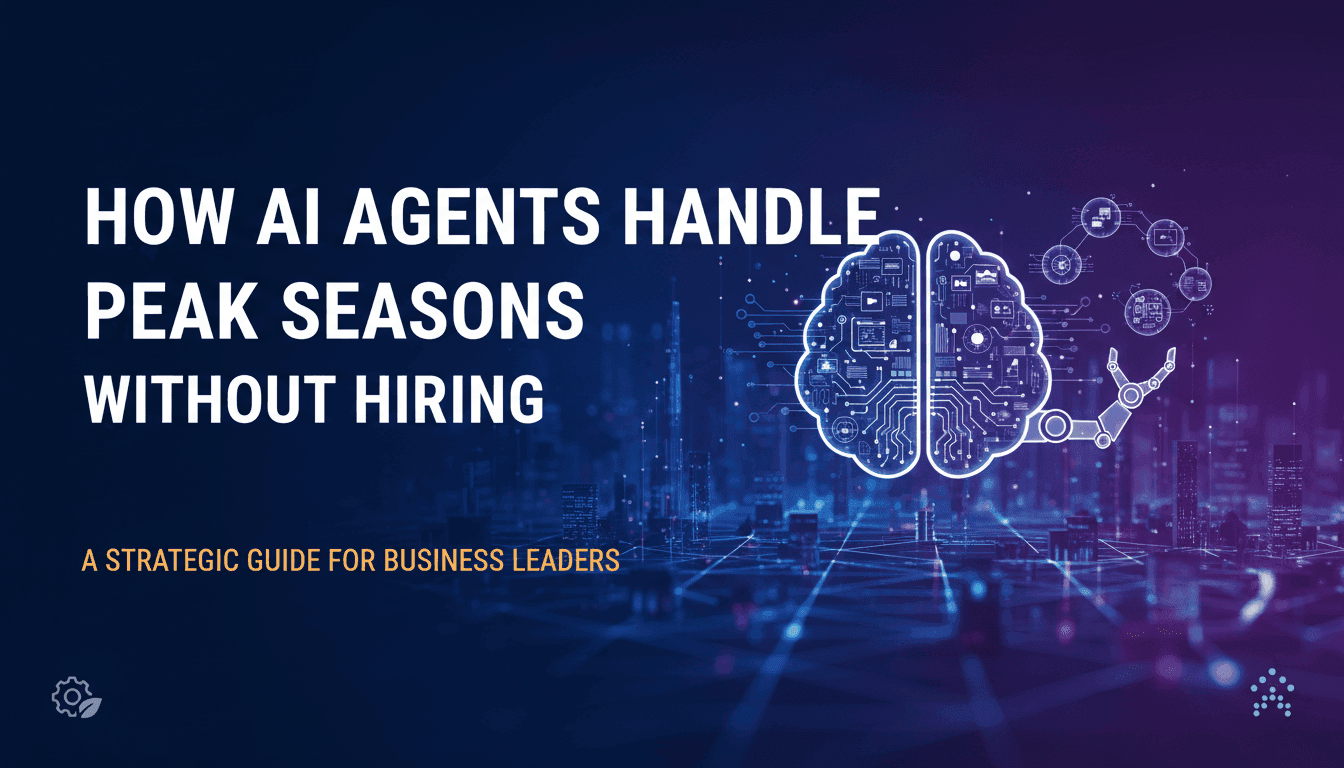 How AI Agents Handle Peak Seasons Without Hiring: A Strategic Guide for Business Leaders
