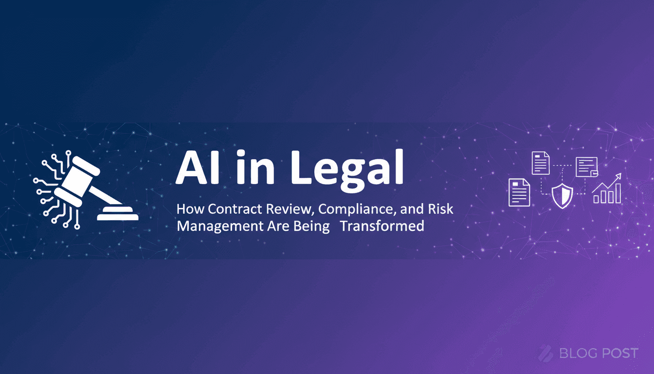 AI in Legal: How Contract Review, Compliance, and Risk Management Are Being Transformed