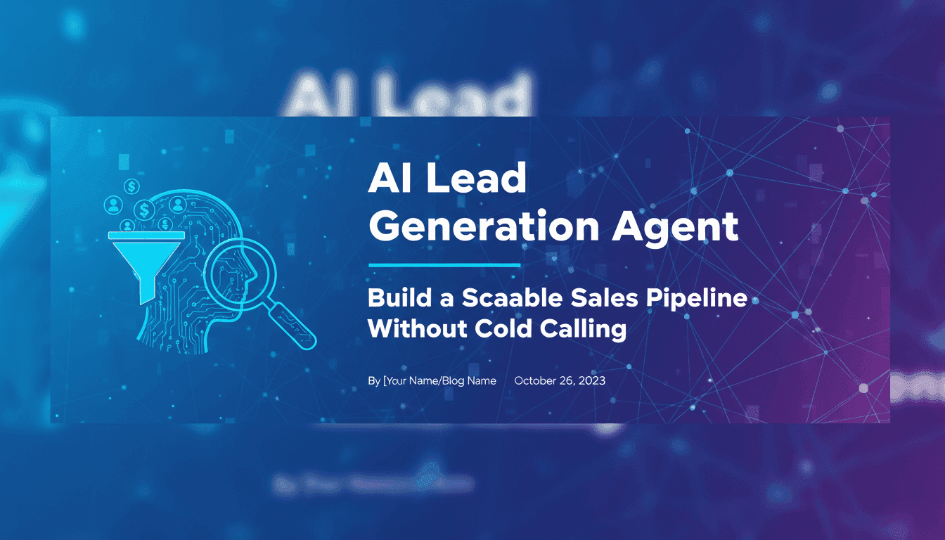 AI Lead Generation Agent: Build a Scalable Sales Pipeline Without Cold Calling