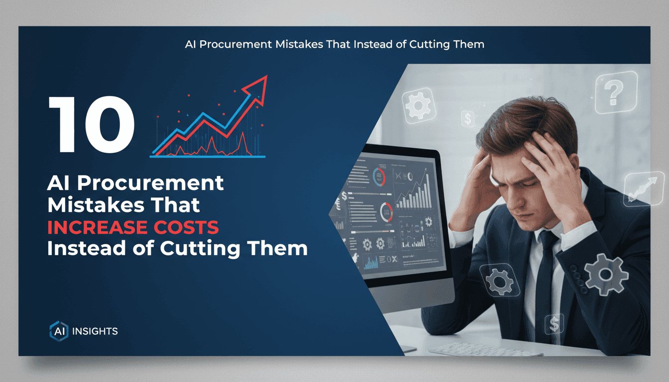 10 AI Procurement Mistakes That Increase Costs Instead of Cutting Them