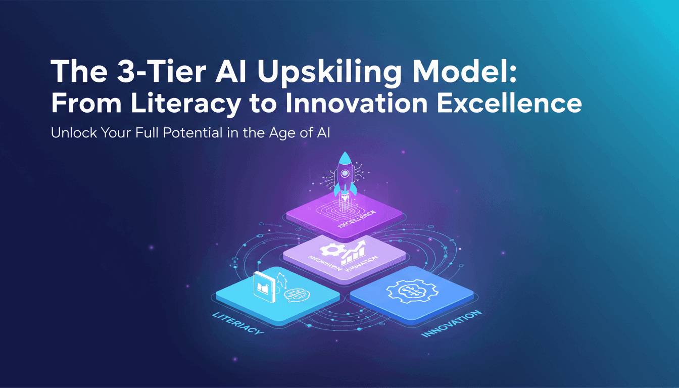 The 3-Tier AI Upskilling Model: From Literacy to Innovation Excellence