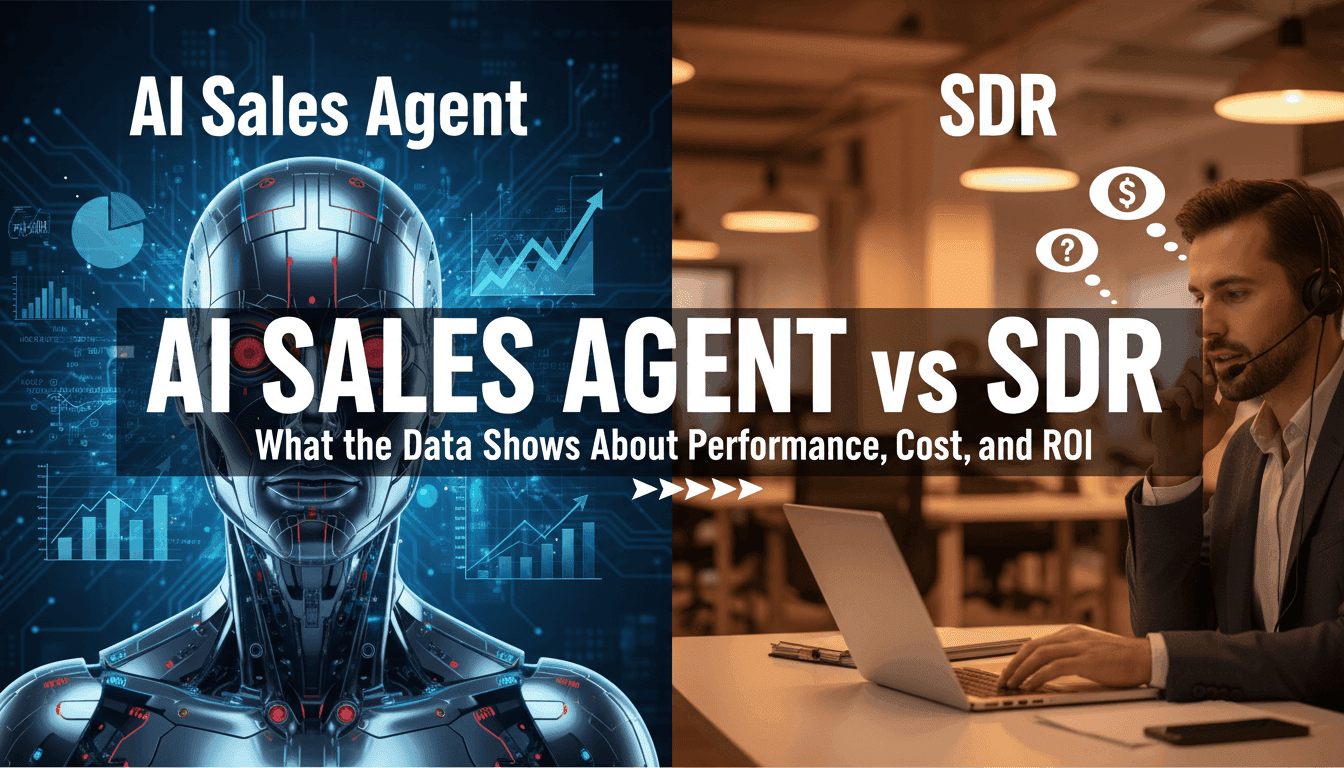 AI Sales Agent vs SDR: What the Data Shows About Performance, Cost, and ROI