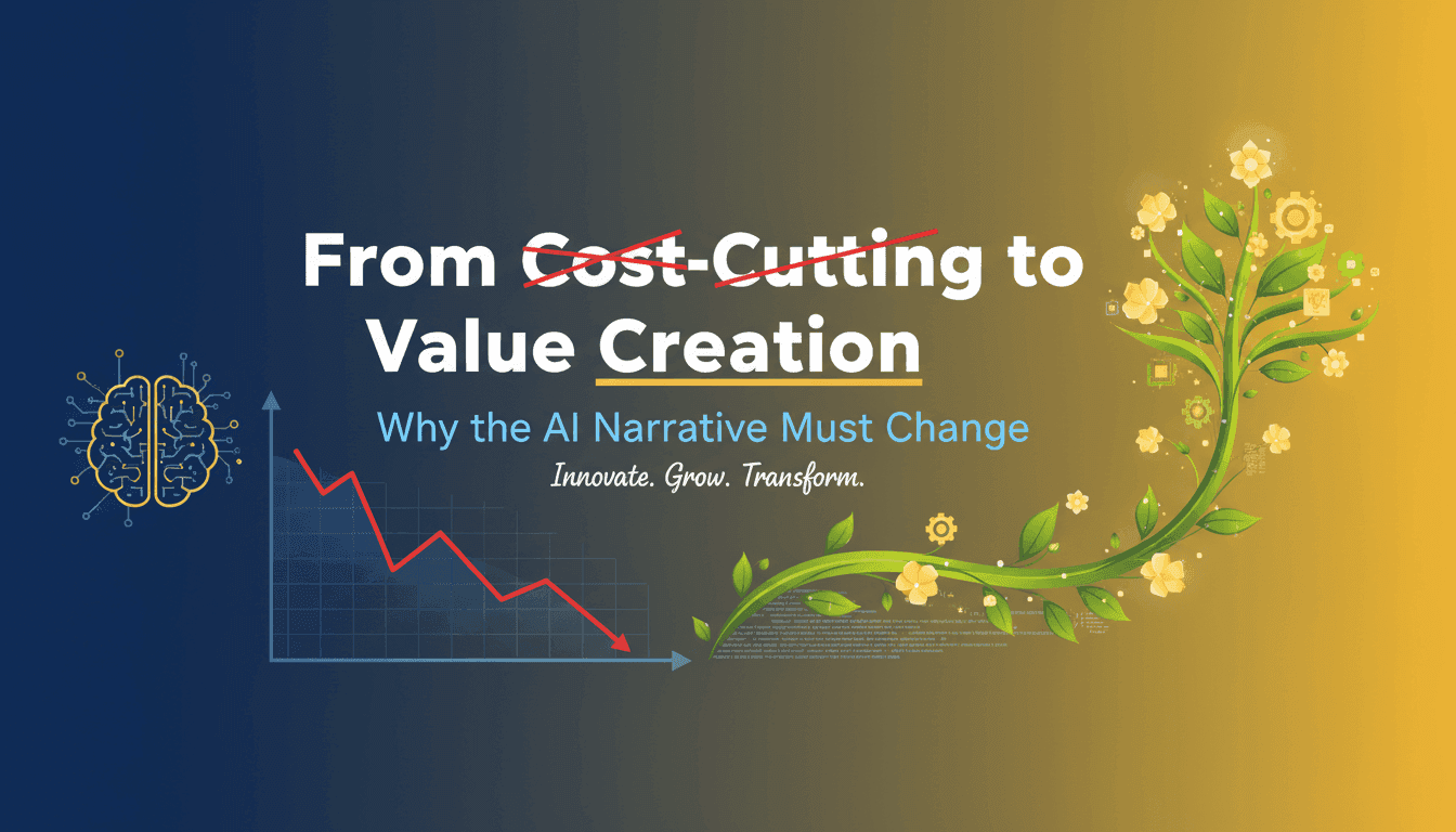 From Cost-Cutting to Value Creation: Why the AI Narrative Must Change