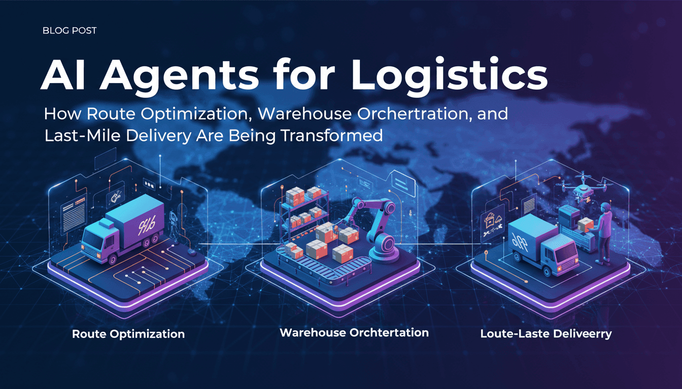 AI Agents for Logistics: How Route Optimization, Warehouse Orchestration, and Last-Mile Delivery Are Being Transformed