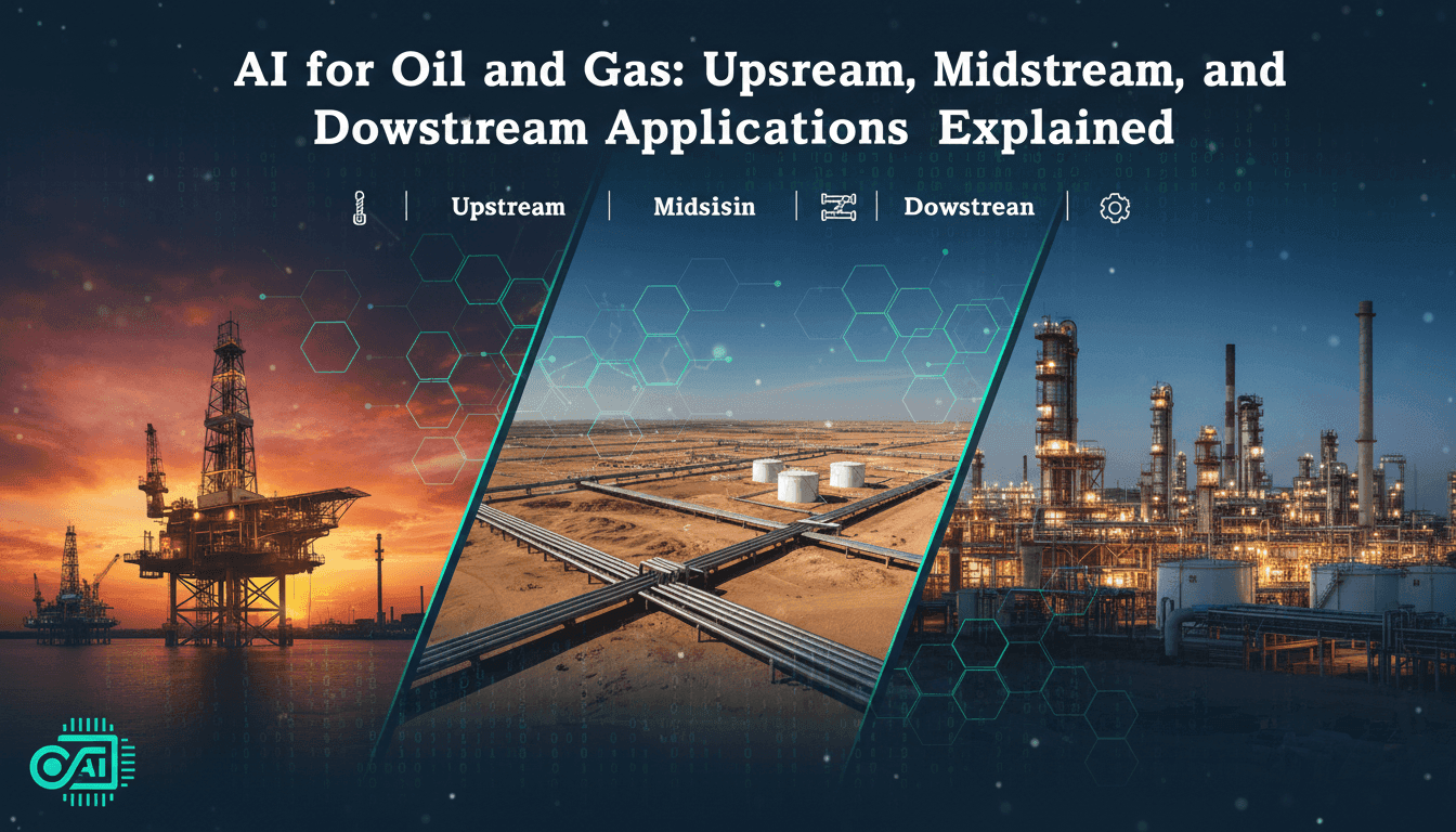 AI for Oil and Gas: Upstream, Midstream, and Downstream Applications Explained