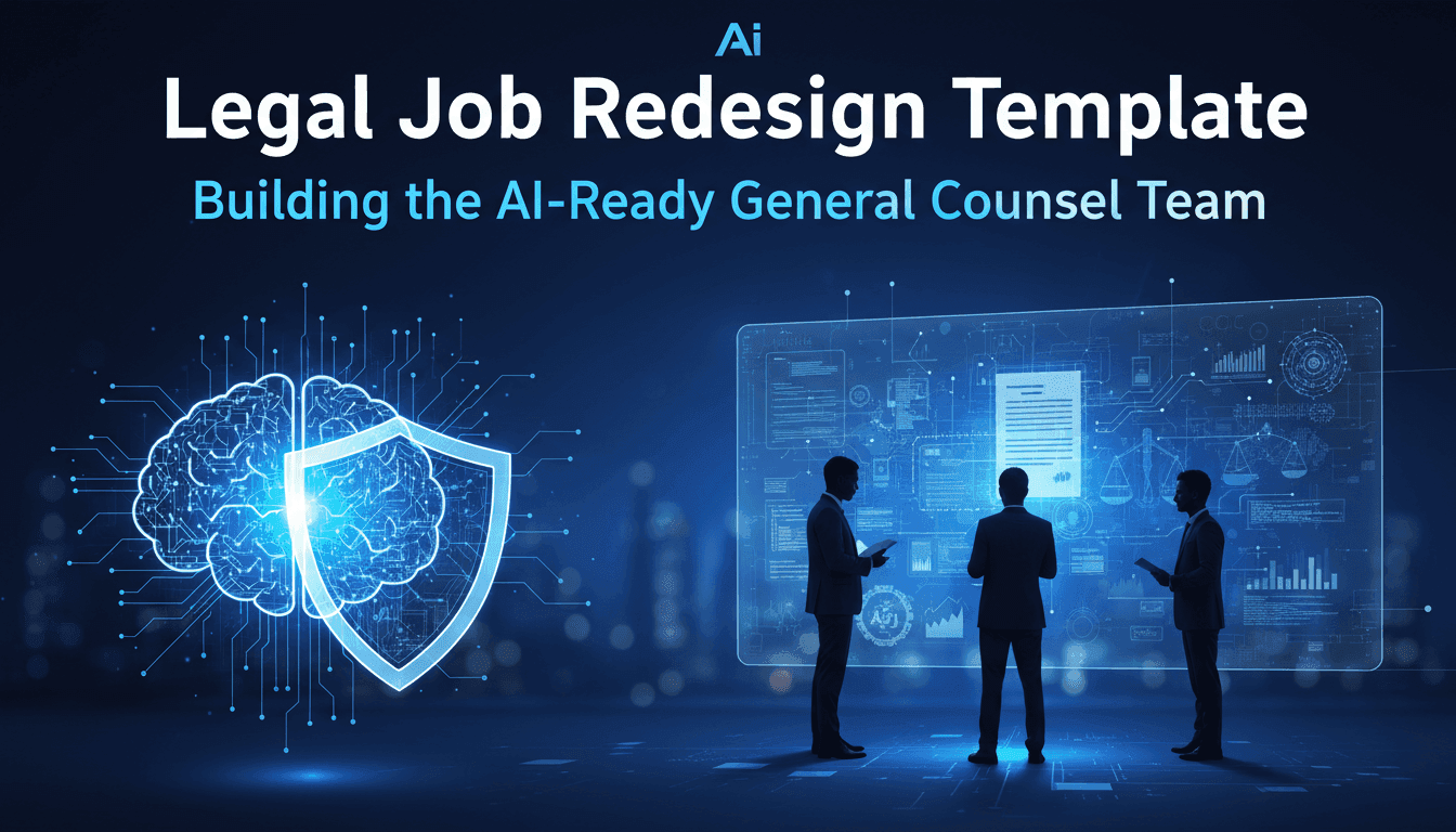Legal Job Redesign Template: Building the AI-Ready General Counsel Team