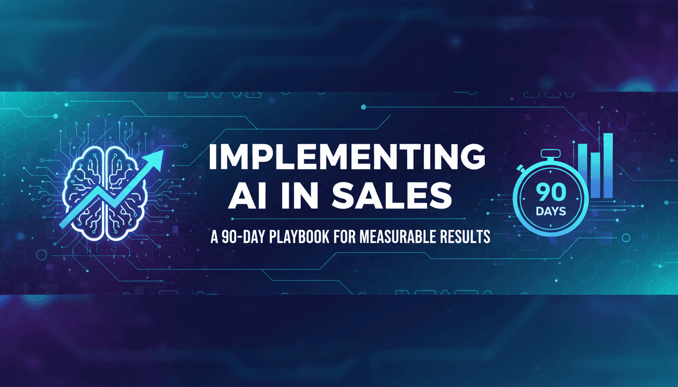 Implementing AI in Sales: A 90-Day Playbook for Measurable Results