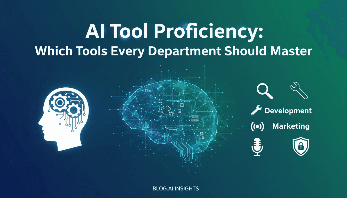 AI Tool Proficiency: Which Tools Every Department Should Master