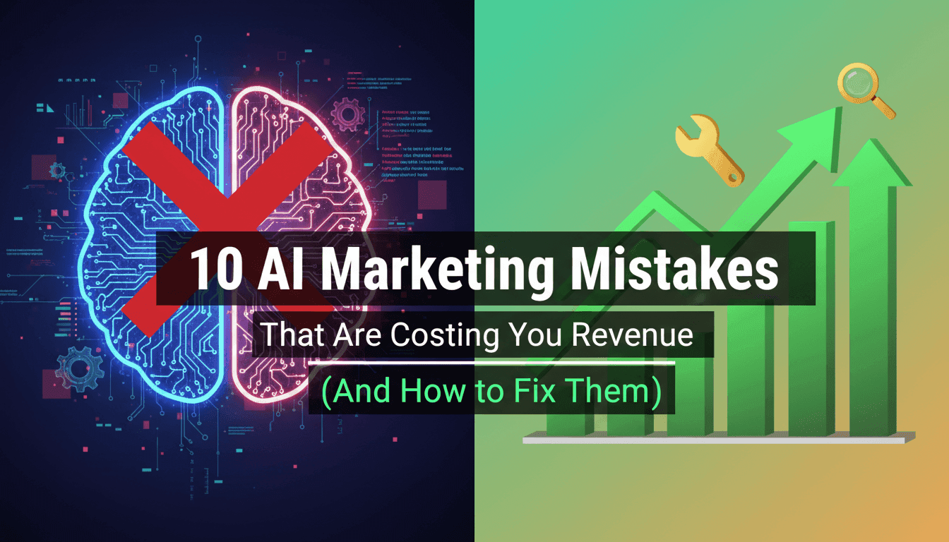10 AI Marketing Mistakes That Are Costing You Revenue (And How to Fix Them)