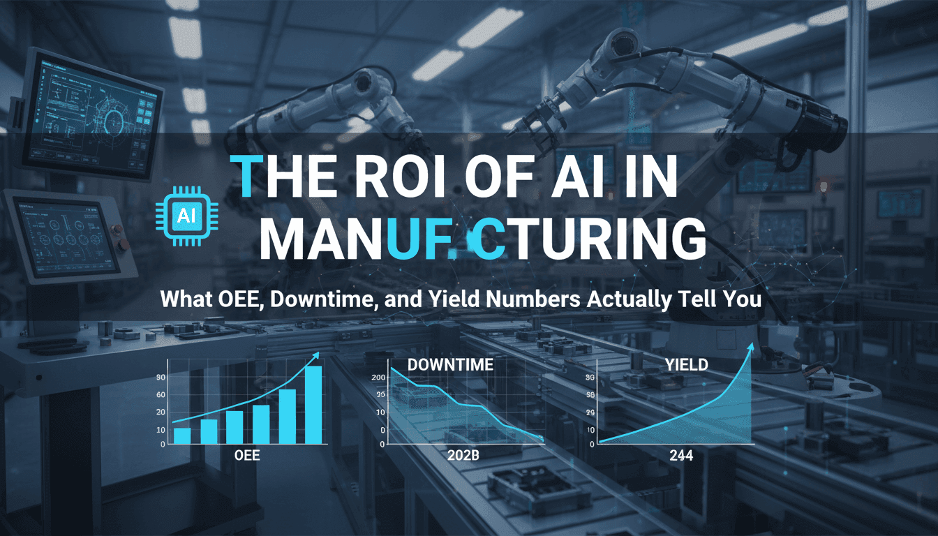 The ROI of AI in Manufacturing: What OEE, Downtime, and Yield Numbers Actually Tell You