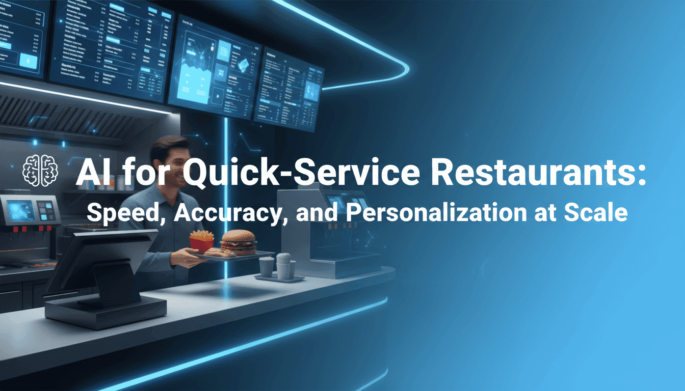 AI for Quick-Service Restaurants: Speed, Accuracy, and Personalization at Scale