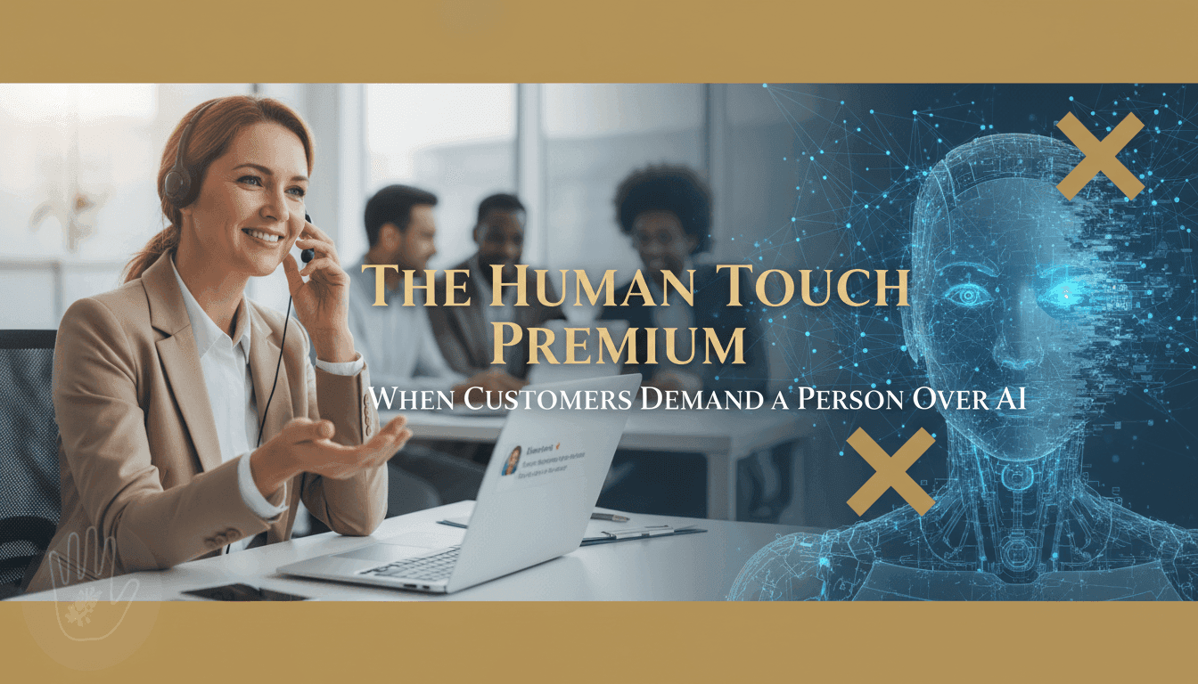 The Human Touch Premium: When Customers Demand a Person Over AI