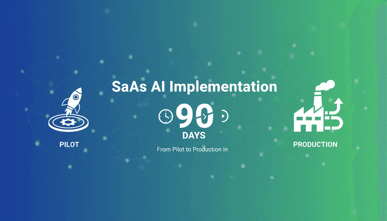 SaaS AI Implementation: From Pilot to Production in 90 Days